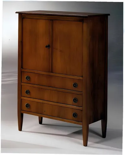 Designer Barschrank aus Holz für Wohnzimmer - Eleganter Spirituosenschrank im Barockstil mit 2 Türen und 3 Schubladen, ideal für stilvolle Aufbewahrung von Getränken. Maße: 80 x 38 x 125 cm, sofort einsatzbereit.