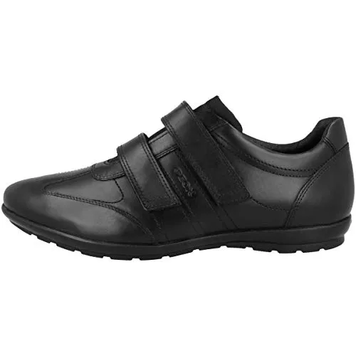 Geox Herren Uomo Symbol D Schuhe, Schwarz, 39 EU - Herren-Sneaker mit atmungsaktiver Sohle und optimaler Stoßdämpfung für höchsten Tragekomfort und Bewegungsfreiheit.