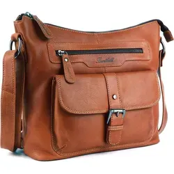 Benthill Handtasche Damen - Vintage Echt Leder Umhängetasche - Handtaschen aus hochwertigem Echtleder, mit praktischem Reißverschlussfach und verstellbarem Schultergurt für stilvollen Komfort im Alltag.