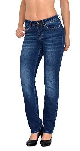 ESRA Dunkelblaue Jeans Damen