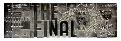 Harry Potter Quidditch WM Versilbert Ticket