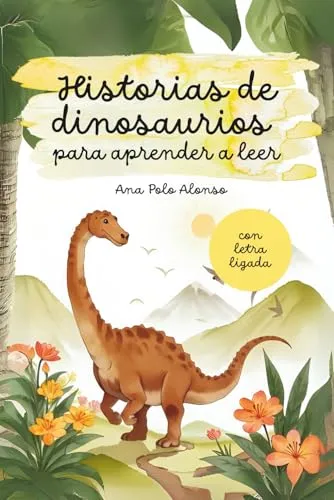 Produktbild Historias de dinosaurios para aprender a leer. Cuento infantil con letra ligada. 5-6 años.