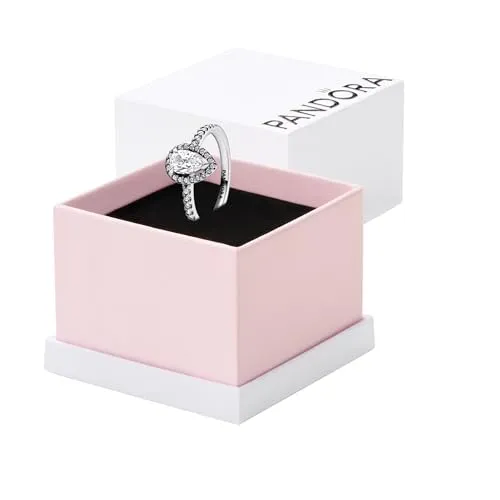 PANDORA Timeless Funkelnder Birnen-Kranz Ring aus Sterling Silber - Eleganter Damenring aus Sterling Silber mit funkelndem Cubic Zirkonia, ideal für glamouröse Anlässe und ein strahlendes Statement.