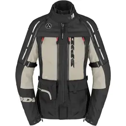 Spidi 4 Season V3 H2Out Damen Motorradjacke, grau/beige, M - Die Spidi 4 Season V3 H2Out Damen Motorradjacke bietet Wasserdichtigkeit und Vielseitigkeit für jede Fahrt. Mit einem 3-in-1-System und verstellbarer Taillenweite ist sie perfekt für alle Wetterbedingungen.