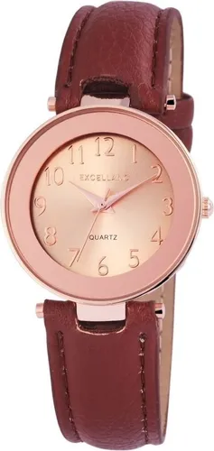 Excellanc Damenuhr mit Kunstlederionsarmband
