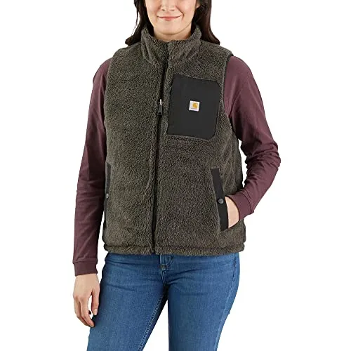 Carhartt RELAXED FIT MONTANA INSULATED VEST 105607 - Schwarz - S - Funktionsjacke mit Wendefunktion, wasserabweisend und winddicht dank Rain Defender® und Wind Fighter® Technologie, ideal für Outdoor-Aktivitäten.