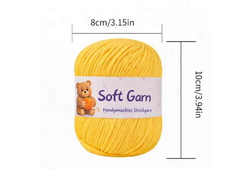 INDIGOS UG Acrylgarn 6-fach 10x50g = 500g Strickgarn Set - selbststreifendes Garn Häkelwolle