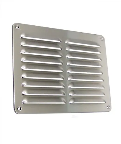 Lüftungsgitter LG-2520 L Edelstahl Lamellengitter 245 x 195 mm Zuluft Abluftgitter