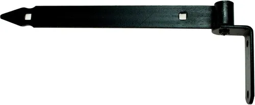 Ladenband Set mit Kloben 300 x 30 x Ø13 Schwarz Ladenbänder Torband Türband Türbänder