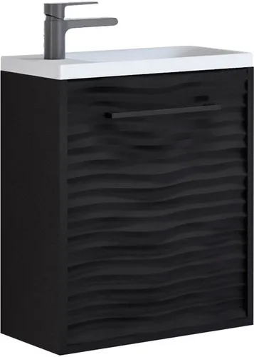 WELLTIME Canada Waschtisch, schwarz (graphit schwarz matt) in schwarz von welltime