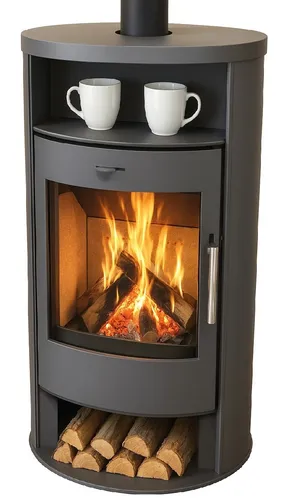 Premium-Kaminofen TORONTO, schwarz