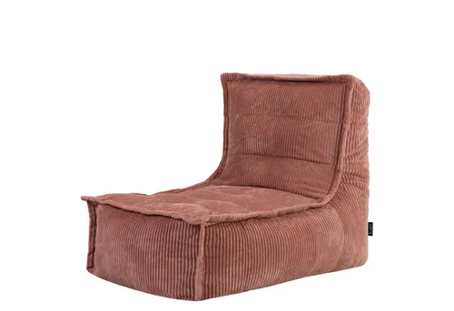 icon Sitzsack Liege aus Cord „Dolce“ - Rosa, Made in Germany - Sitzsäcke für Erwachsene & Kinder, aus hochwertigem Cord mit OEKO-TEX Standard 100, ideal für stilvolle Entspannung im Wohnzimmer.