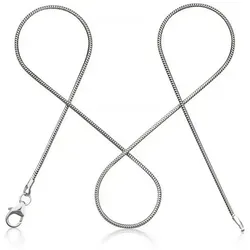 modabilé Silberkette Schlangenkette HEARTFELT, Damen Halskette 1,2mm, 35cm, Sterling Silber 925, Made in Germany silberfarben 35cm