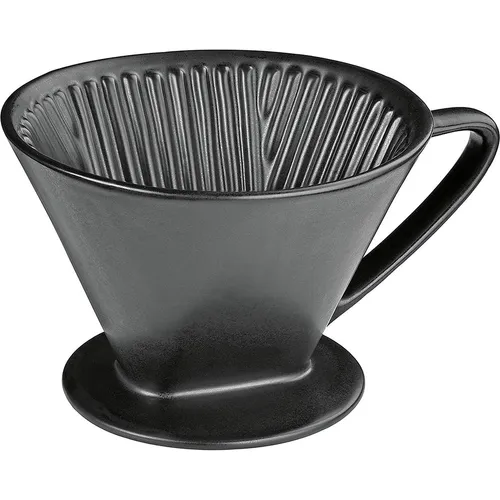 Cilio Handfilter - Handfilter aus Keramik für vollmundigen Kaffeegenuss, bei 1.300°C gebrannt und passend für Filtertüten Größe 1x4. Exklusiv im Fachhandel erhältlich.