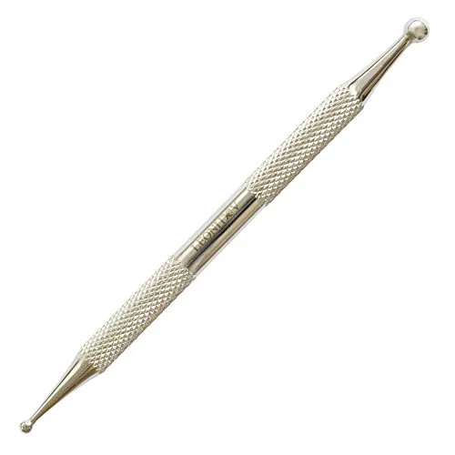 Leonidov® Massagestift aus Edelstahl – 10 cm doppelseitiger Massagestab (3/5 mm) – Kompakter Massage-Stift für gezielte Anwendungen