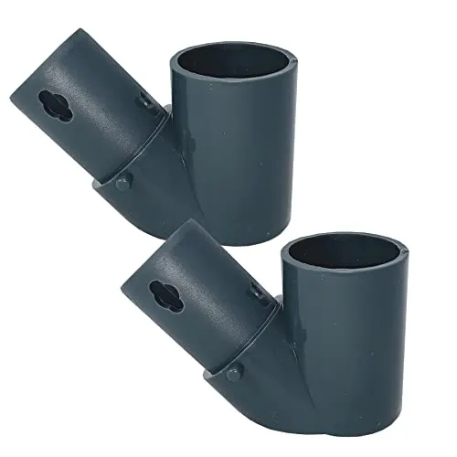 move and stic 2er Set Winkelkupplung 45° titangrau