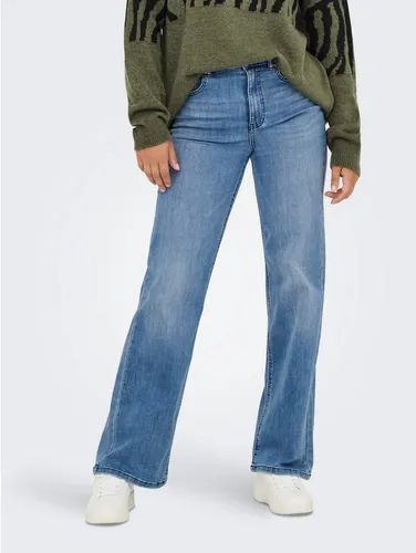 ONLY Female Jeans ONLJUICY-WAUW mit weitem Bein - Damen-Jeanshosen mit hohem Taillenschnitt und weitem Beinschnitt für einen lässigen Look, aus hochwertigem Material für optimalen Tragekomfort.