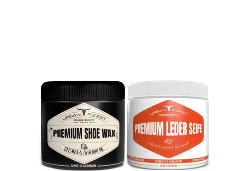 URBAN FOREST Lederseife 500ml + Schuhwachs 250ml farblos Schuhreiniger (2-St. Lederseife 500ml + Schuhwachs 250ml)