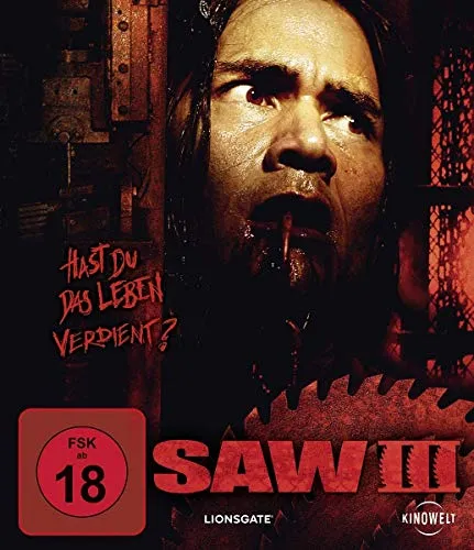 Saw III [Blu-ray] - Horrorthriller, Freigegeben ab 18 Jahren, spannende Fortsetzung der beliebten Saw-Reihe mit packenden Wendungen.
