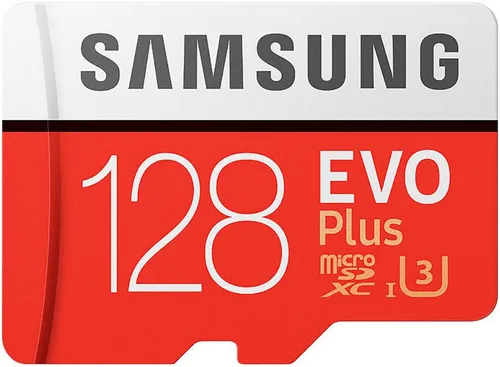 Samsung microSD EVO Plus 128 GB - Hochgeschwindigkeits-Speicherkarte - Ideal für Fotos und 4K UHD Videos: Die Samsung microSD EVO Plus 128 GB bietet blitzschnelle Lese- und Schreibgeschwindigkeiten von bis zu 100 MB/s und 90 MB/s. Robuste Bauweise für alle Einsatzbereiche.