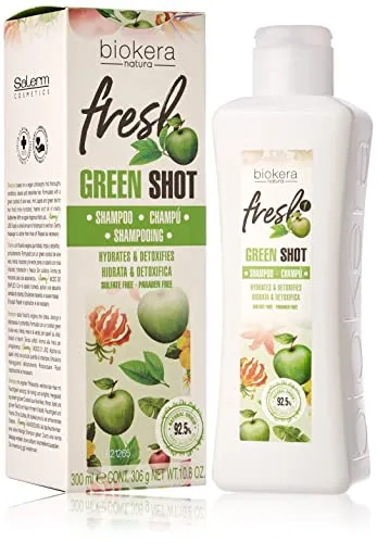Salerm Cosmetics Green Shot Biokera Fresh Salerm SC Shampoo, 300 ml