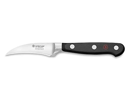 WÜSTHOF Classic Tourniermesser 7 cm, Schwarz – Hochwertiges Schälmesser