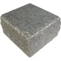 EHL Mauer Anzio-Light Anfang-/End-Halbstein 25 x 18 x 15 cm Basalt-Anthrazit