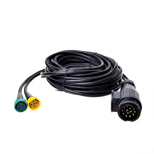 Pro Plus Kabelsatz 7M mit 13-poligem Stecker und 5-poligen Steckverbindern - Anhänger-Elektrik, ideal für den Anschluss von Rückleuchten an Anhänger oder Wohnwagen, inklusive 13-poligem Stecker und 2x 5-poligen Steckverbindern für einfache Installation.