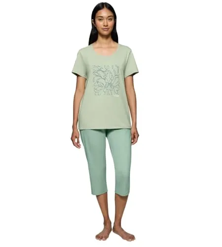 Triumph Sets PK Capri X 02 Pyjama-Set Damen, Grün von Triumph