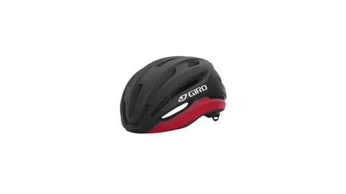 Giro Isode Mips II Matte Black/Red Helm - Fahrradhelm mit Mips Evolve Core für zusätzlichen Schutz, ideal für Rennradfahrer. Leicht, gut belüftet und mit benutzerfreundlichem Anpassungssystem für perfekten Sitz.