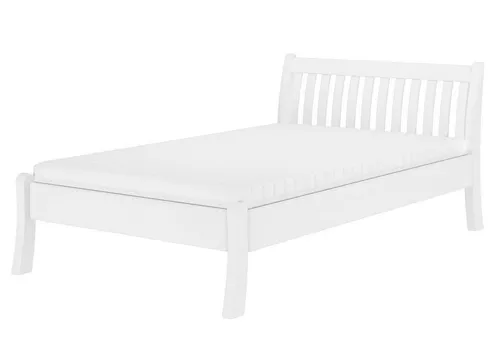 ERST-HOLZ Weißes Geschwungenes Einzelbett 120x200 von Erst-Holz