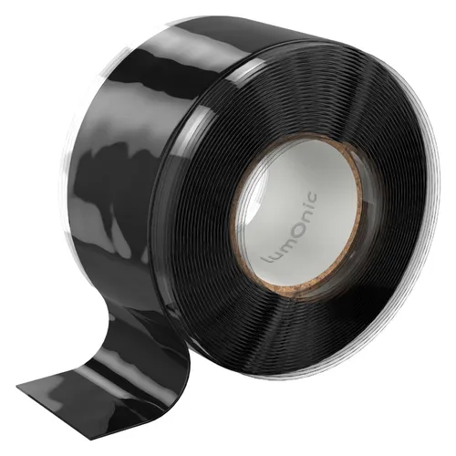 3m Selbstverschweißendes Silikonband 25mm Abdichtband schwarz -50...260°C 0,50mm