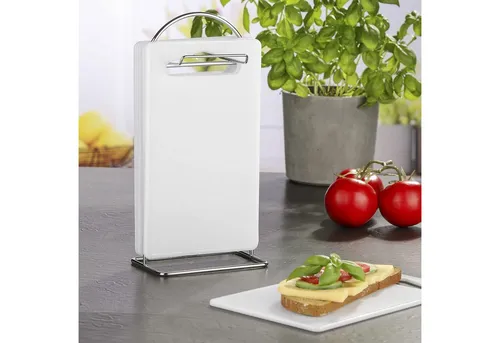 mucHome Schneidebrett 7-teiliges Frühstücks-Set 6 Schneidebretter mit verchromten Ständer, (7-St)