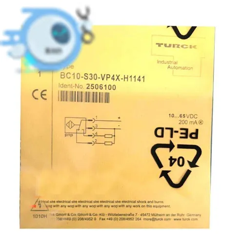Produktbild New TURCK BC10-S30-VP4X-H1141 2506100 Inductive sensor 1PC
