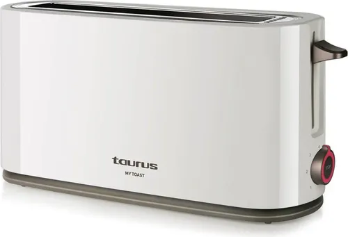 Toaster Taurus 960647000 1000 W - Toaster mit 1000 W Leistung, ideal für perfekt geröstetes Brot, kompaktes Design für jede Küche.