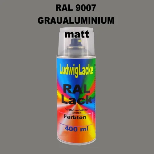 Ral Spraydose MATT  9007 Graualuminium 400ml  Farbenspray zum Hammerpreis
