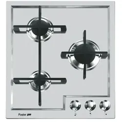 Foster 7063 052 Kochfeld Edelstahl Integriert Gas 3 Brenner - Silber