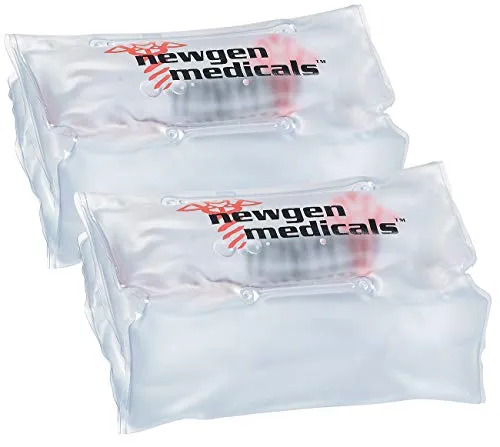 newgen medicals Wärmepad: 2er Pack Wohltuende Wärmekompresse bis zu 3.000 Anwendungen, 33 x 18cm (Kompresse, Wärmepads Rücken wiederverwendbar, Kissen)