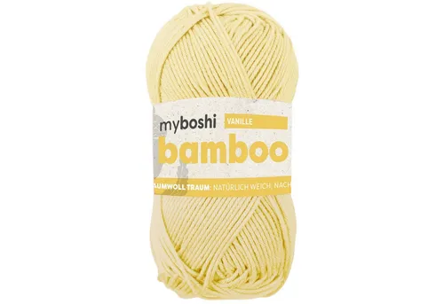 myboshi Bamboo, Bambus-Baumwollgarn Häkelwolle, 125 m (1-St), Uni