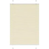 vidaXL Plissee Creme 95x100 cm Stoffbreite 94,4 cm Polyester 4015278