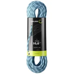 Edelrid Python 10,0mm Kletterseil - Hochwertiges Einfachseil - Einfachseil für Einsteiger im Sportklettern, ideal für Halle und Toprope. Verfügbar in Längen von 30m bis 80m, bietet es Sicherheit und Flexibilität für Kletterabenteuer.