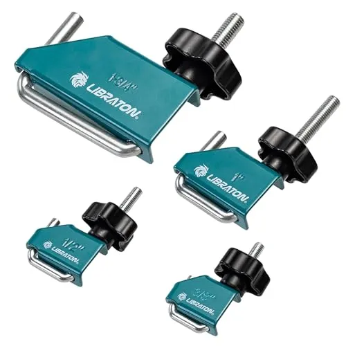 Libraton 4-Teiliges Schlauchzangen-Set, U-förmige Schlauchabklemmzange für Kraftstoffleitung, Bremsleitung & Kühlerschlauch, 10MM, 13MM, 25MM, 45MM – Rostfreies Werkzeug für Industrie & Kfz