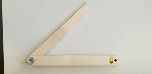 E.C.E Schmiege 350mm Weißbuche ECE 229.350 mit Flügelmutter - Präzisionswerkzeug aus Weißbuche, ideal für exakte Winkelmessungen in der Holzbearbeitung, hergestellt in Deutschland.