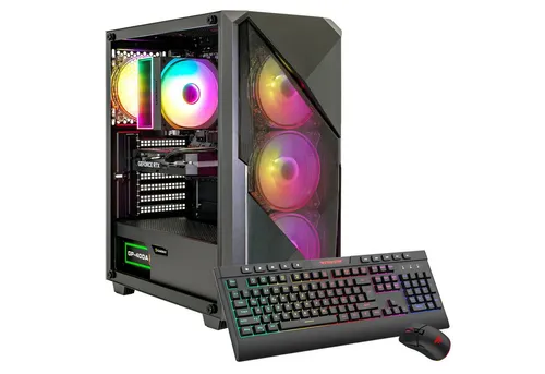 GAMEMAX Striker 7635 Gaming-PC - PC-System mit AMD Ryzen 5 7500F und RTX 5060 Ti, ideal für Gaming mit 32 GB DDR5 RAM und 1 TB SSD für blitzschnelle Ladezeiten.