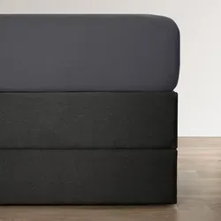 BettwarenShop Jersey-Elasthan Boxspring Spannbettlaken Multi-Stretch 180x200 - 200x220 cm | anthrazit-grau - Das Boxspring-Spannbettlaken aus elastischem Jersey-Elasthan sorgt für eine faltenfreie Passform und höchsten Schlafkomfort. Ideal für hohe Matratzen (25-35 cm), atmungsaktiv und pflegeleicht.