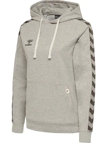 hummel hmlMOVE Classic Hoody Damen grau, XL - Stylischer Damen-Hoody von Hummel mit Kapuze und Kordelzug. Ideal für Freizeit und Sport, sorgt für hohen Tragekomfort und eine moderne Passform.