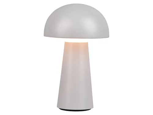 Reality Leuchten LED Akku Außentischleuchte Lennon R52176177 - Wetterfeste Außentischleuchte mit Touch-Dimmer, 7 Stunden Leuchtdauer und energiesparender 2 Watt LED für stilvolle Beleuchtung im Freien.