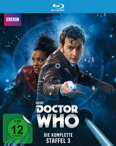 Doctor Who - Die komplette Staffel 3 Blu-ray - Sci-Fi & Fantasy Fernsehserie mit David Tennant, neu und originalverpackt, ideal für Fans der Kultserie.