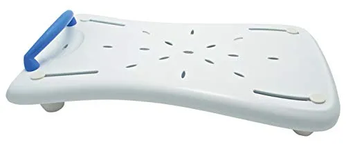 Sundo Homecare AD160967 Badewannenbrett mit farbigem Griff, 78 x 35 cm, Blau