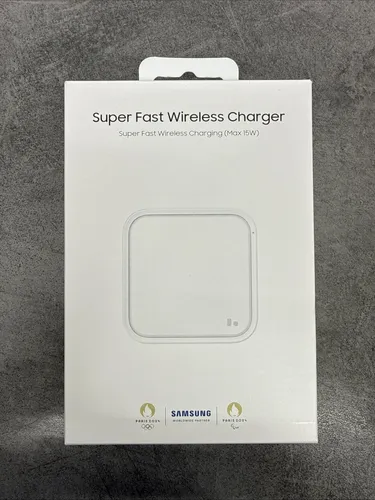 Samsung Wireless Charger Pad EP-P2400T - Schnellladeadapter mit bis zu 15 Watt, ideal für Qi-kompatible Smartphones